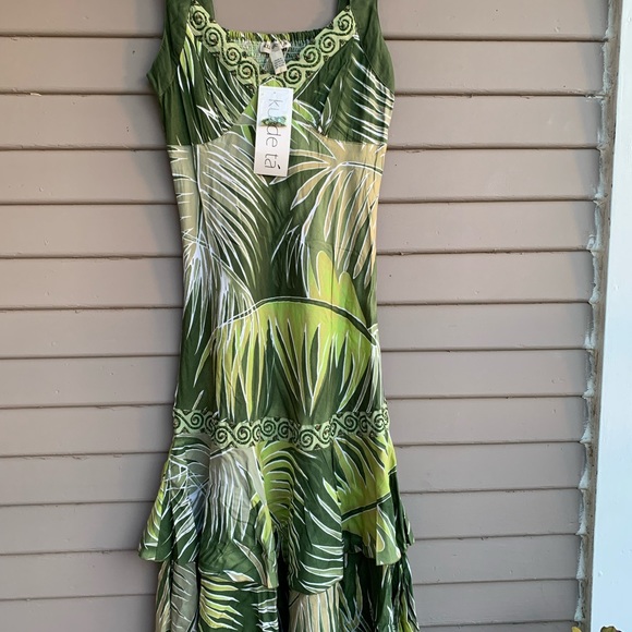 Ku De Ta Tropical Dress Womens Size small Green Small. - Picture 2 of 16